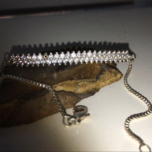 Nice vintage tennis braclet missing one diamond